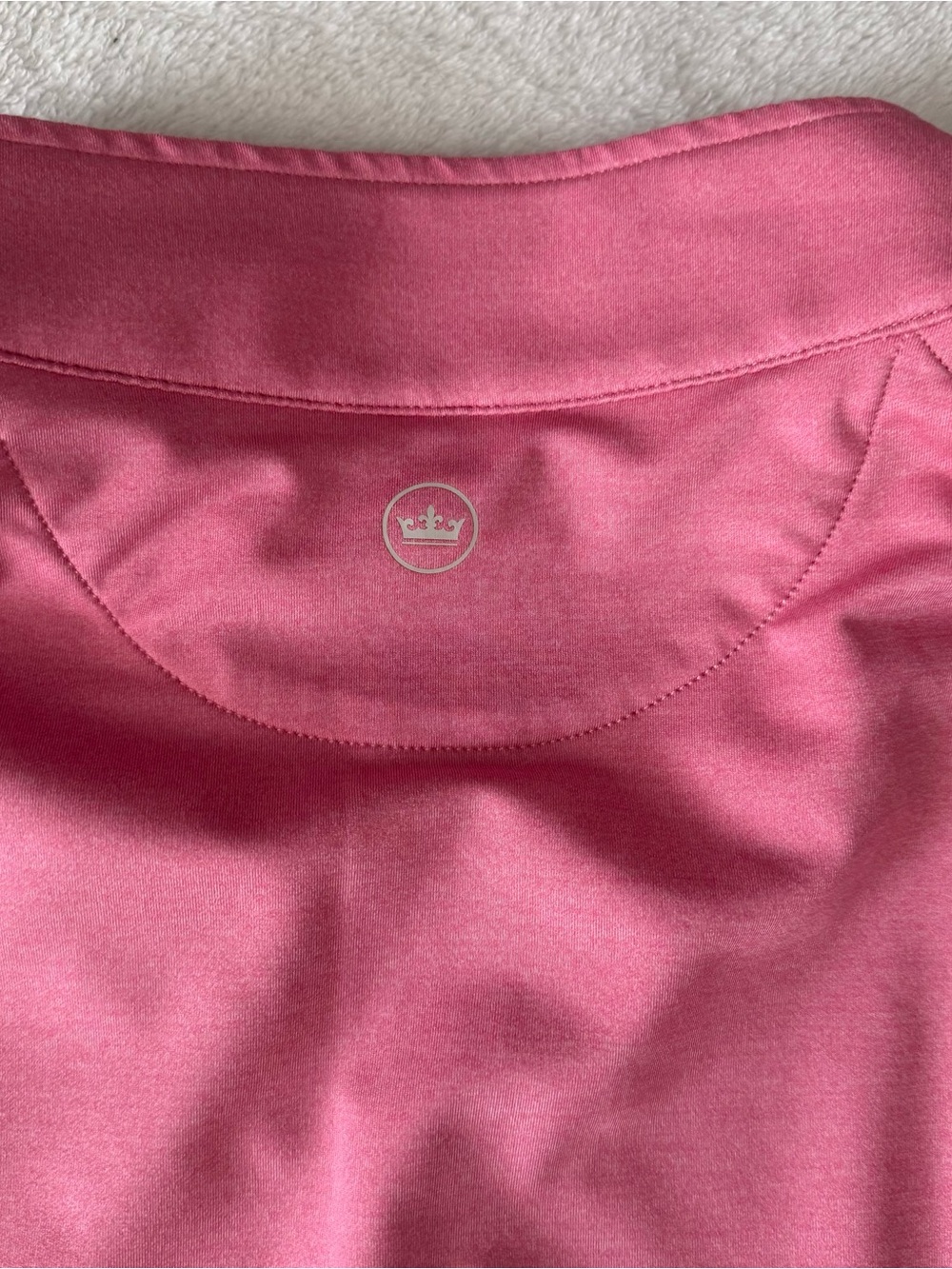 Peter Millar Men's Pink Perth Quarter-Zip Pullover L - Picture 5 of 5